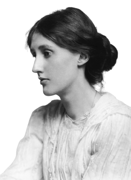 Bild von Virginia Woolf von der Seite - Feministische Autorin