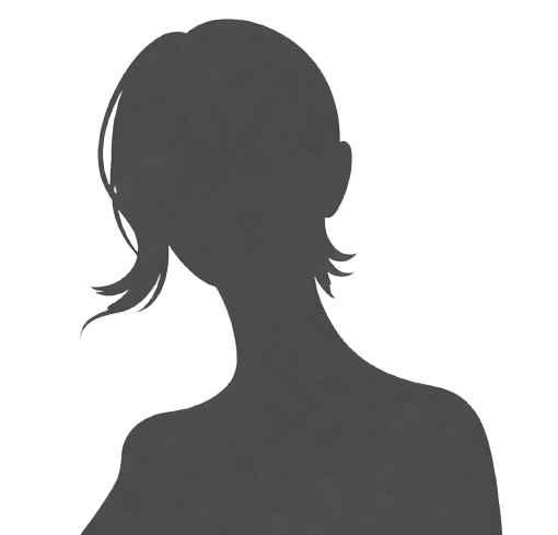 Graue Silhouette einer Frau