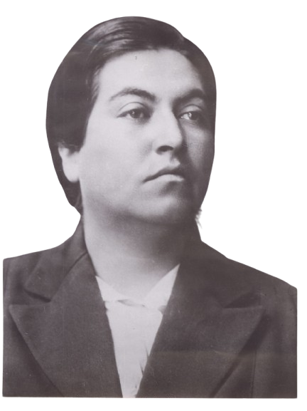 Chilenische Frau im Blazer namens Gabriela MIstral, die für ihre Poesie mit dem Literaturnobelpreis ausgezeichnet wurde