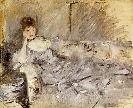 512px-Morisot_-_Jeune_femme_en_gris_étendue